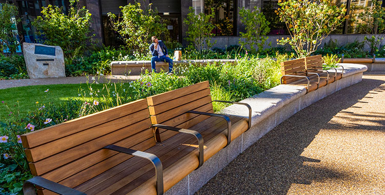 Christchurch Gardens feature bespoke outdoor products from Furnitubes